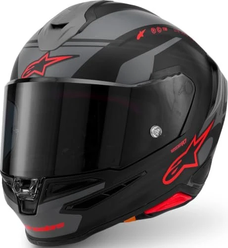 Alpinestars S-R7 A-Core matt schwarz/rot/grau
