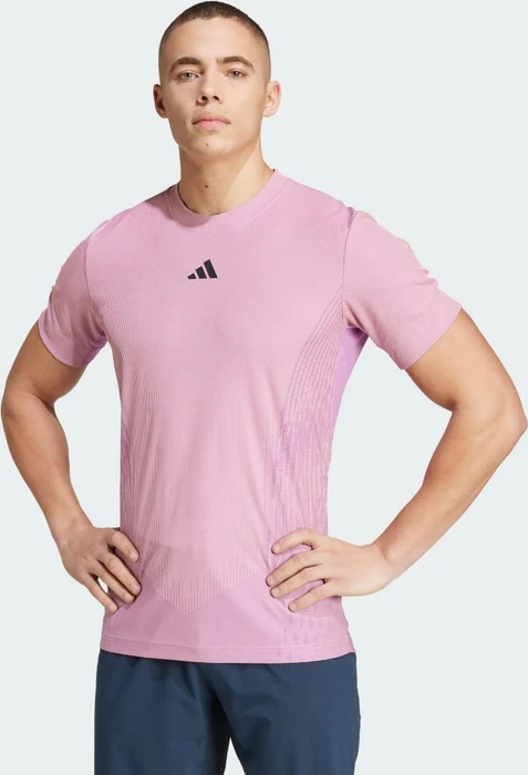 adidas Tennis Pro AIRCHILL FreeLift Funktionsshirt kurzarm semi pink spark/preloved purple (Herren)