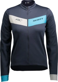 Scott RC Warm Trikot langarm dark blue/breeze blue (Damen)