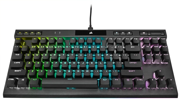Corsair Gaming K70 RGB TKL - Champion Series, MX SPEED RGB Silver, USB, DE