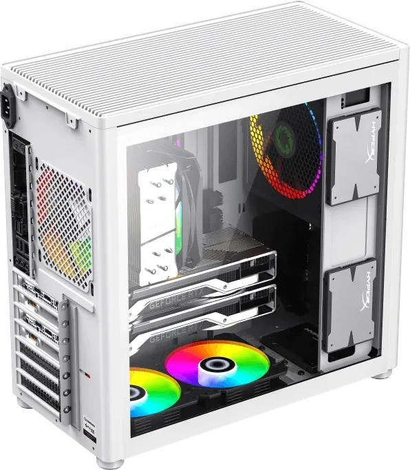GameMax Spark Pro Full White, Glasfenster