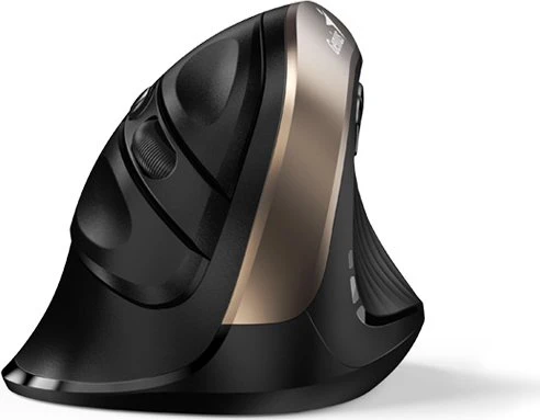Genius Ergo 8250S Wireless Vertical Ergonomic Silent Mouse Champagne Gold schwarz/gold, USB