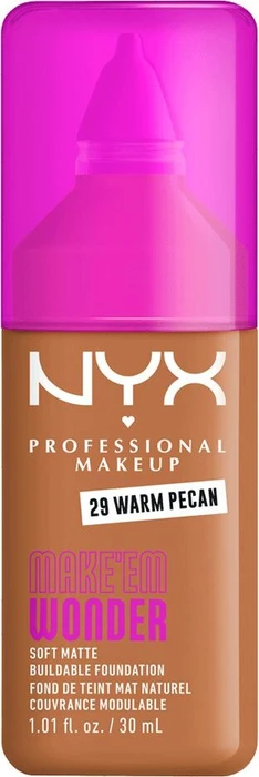 NYX Make 'EM Wonder Soft Matte Foundation 29 warm pecan, 30ml