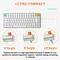 NuPhy Air75 V3 Mac/PC, Nova White, weiß/silber, hot-swap, Low-Profile Brown nano, USB/Bluetooth, UK Vorschaubild