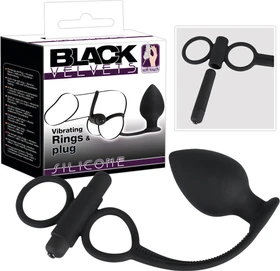 You2Toys Black Velvets Analplug + Vibe