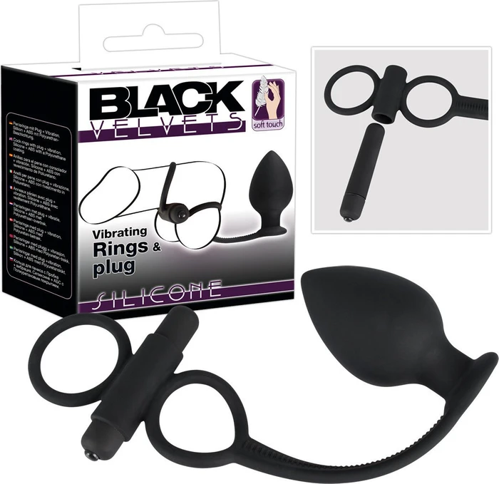 You2Toys Black Velvets Analplug + Vibe