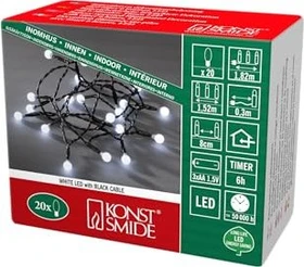 Konstsmide Lichterkette LED 20x tageslichtweiß
