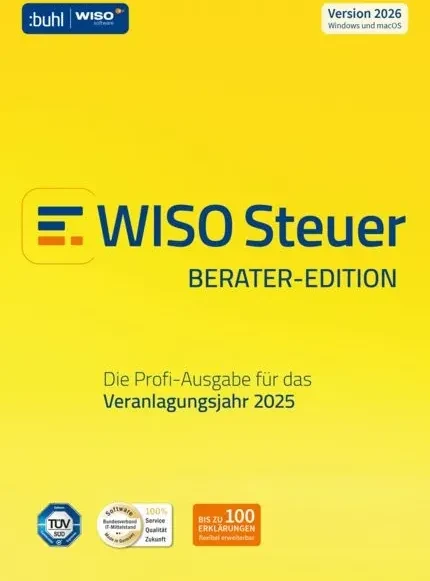 Buhl Data WISO Steuer 2026 Berater (deutsch) (PC/MAC)