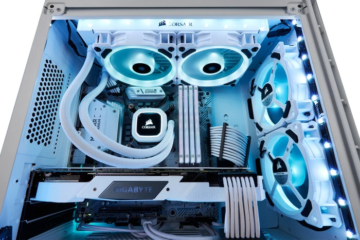 Corsair LL Series LL120 RGB, weiß, LED-Steuerung, 120mm, 3er-Pack