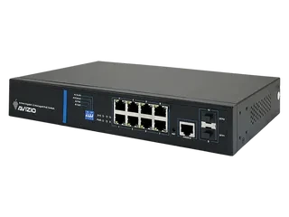 Avizio SM Rackmount Gigabit Managed Switch, 8x RJ-45, 2x SFP, 150W PoE+