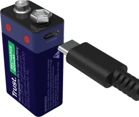 Trust Rechargeable 9V-Block USB-C