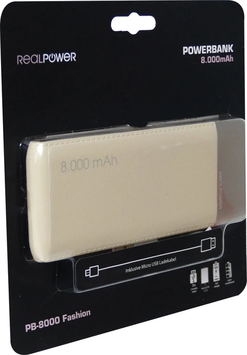 Ultron Powerbank RealPower PB-8000 Fashion gold