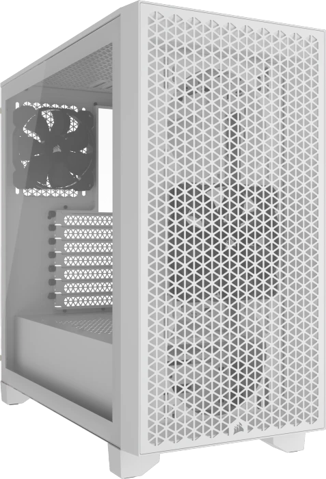 Corsair 3000D Airflow, weiß, Glasfenster
