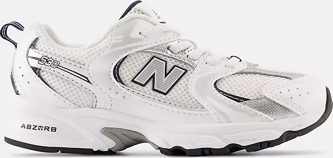 New Balance 530 Bungee white/natural indigo/silver metallic (Junior)