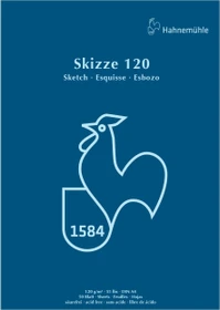 Hahnemühle Skizze 120 Skizzenblock, A4, 50 Blatt