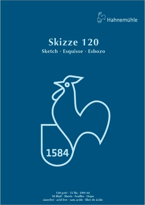 Hahnemühle Skizze 120 Skizzenblock, A4, 50 Blatt