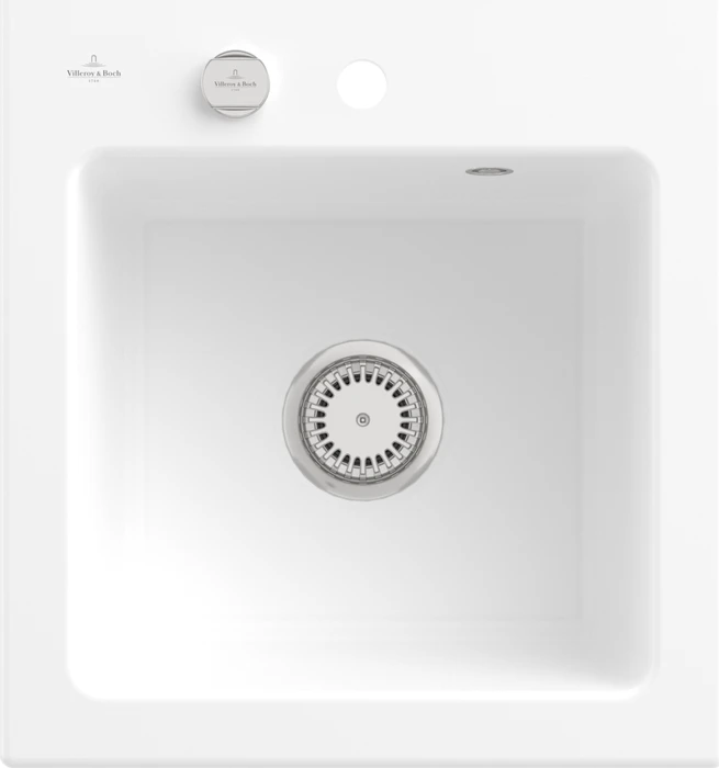 Villeroy & Boch Subway 45 XS Einbau Becken mittig mit Ablauffernbedienung 678102
