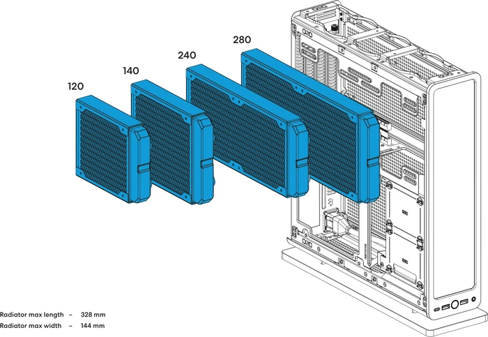 Fractal Design Ridge, weiß, PCIe 4.0, Mini-ITX