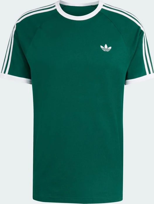 adidas 3-Streifen T-Shirt kurzarm collegiate green (Herren)