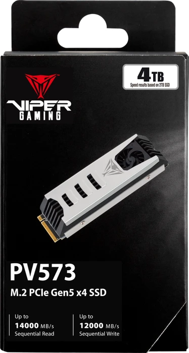 Patriot Viper PV573 4TB, M.2 2280 / M-Key / PCIe 5.0 x4, Kühlkörper