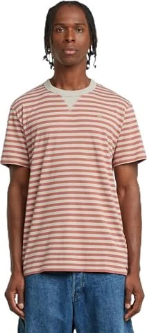 G-Star Nifous Stripe T-Shirt kurzarm brick/etruscan red stripe (Herren)