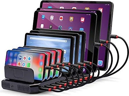 Lindy 96W 10 Port USB-Ladestation schwarz