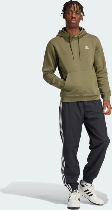 adidas Trefoil Essentials Hoodie olive strata (Herren)