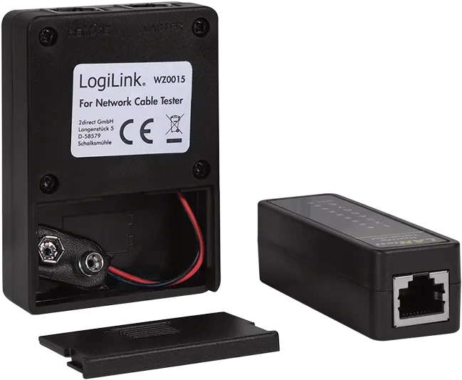 LogiLink Netzwerk Kabeltester RJ-11/RJ-12/RJ-45/BNC