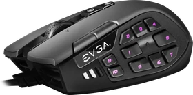 EVGA X15 MMO Gaming Maus schwarz, USB (904-W1-15BK-K3 / 904-W1-15BK-KR)