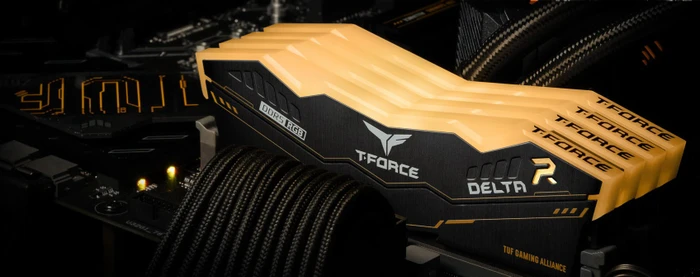 TeamGroup T-Force DELTA TUF Gaming Alliance RGB UDIMM 32GB Kit, DDR5-6000, CL38-38-38-78, X8