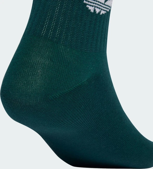 adidas 3-Streifen Crew Socken maroon/aurora ivy/cardboard, 3 Paare
