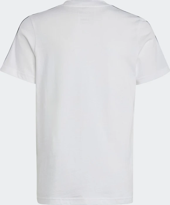 adidas Essentials 3-Streifen Cotton T-Shirt kurzarm weiß/schwarz (Junior)