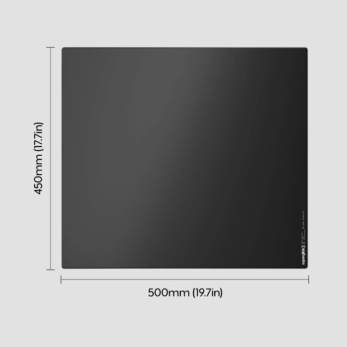 Pulsar Gaming Gears Superglide Glass Mousepad V3 Type-S Size XLE, 490x420mm, schwarz