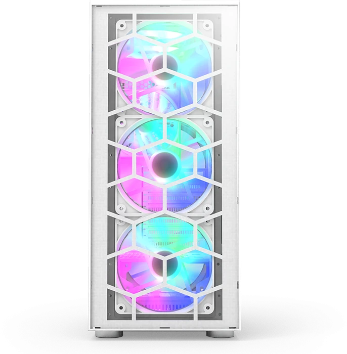 Montech X3 Glass, weiß, Glasfenster