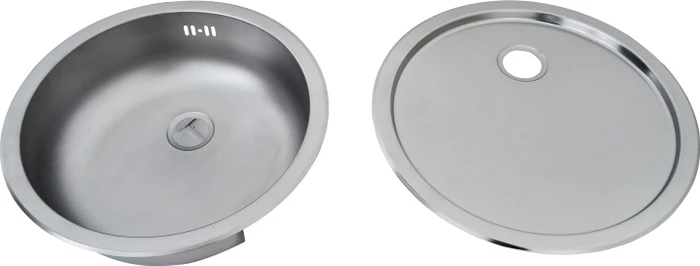 Respekta Rundbecken-Set edelstahl