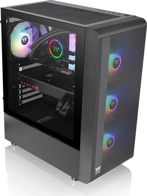 Thermaltake S200 TG, schwarz, Glasfenster