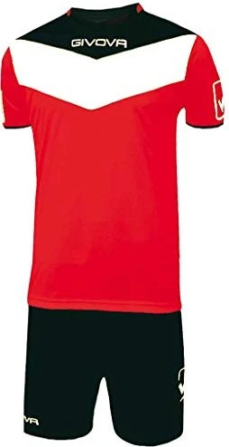Givova Kit Campo Set schwarz/rot