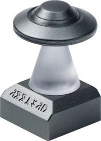Keychron UFO Alu Alloy Artisan Keycap, Aluminium, Acryl, schwarz/silber, 1 Taste