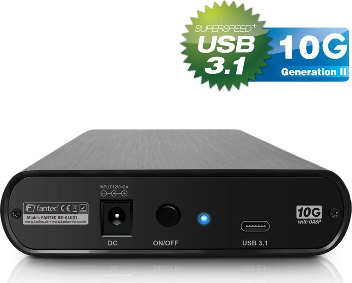Fantec DB-ALU31, USB-C 3.1