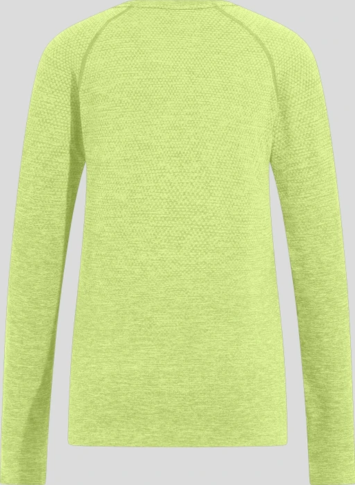 Odlo Essential Seamless Funktionsshirt langarm shadow lime melange (Damen)