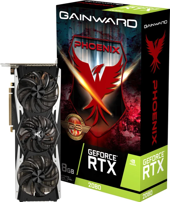 Gainward GeForce RTX 2080 Phoenix GS, 8GB GDDR6, HDMI, USB-C, 3x DP