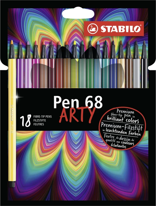 Arty sortiert, 18er-Set, Etui