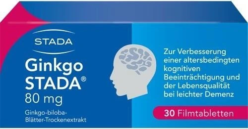Stada Ginkgo Stada 80mg Filmtabletten, 30 Stück