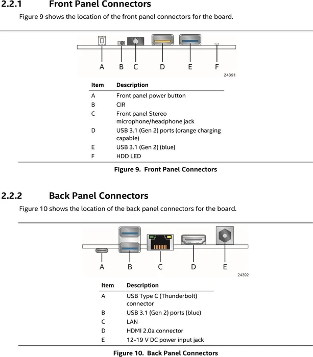 Intel NUC Kit - Slim - Bean Canyon - NUC8i7BEK