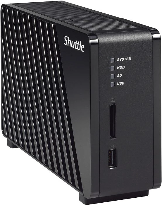Shuttle OmniNAS KS10, 256MB RAM, 1x RJ-45 1000Base-T, 2x USB-A 2.0