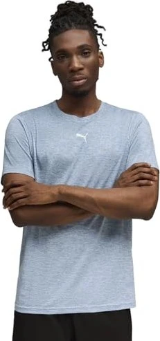 Puma TAD Essentials Funktionsshirt kurzarm cool blue heather (Herren)