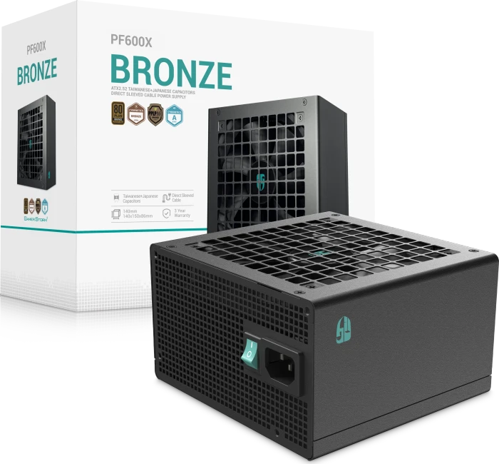 DeepCool GamerStorm PF-X Series PF600X 600W, ATX 2.52