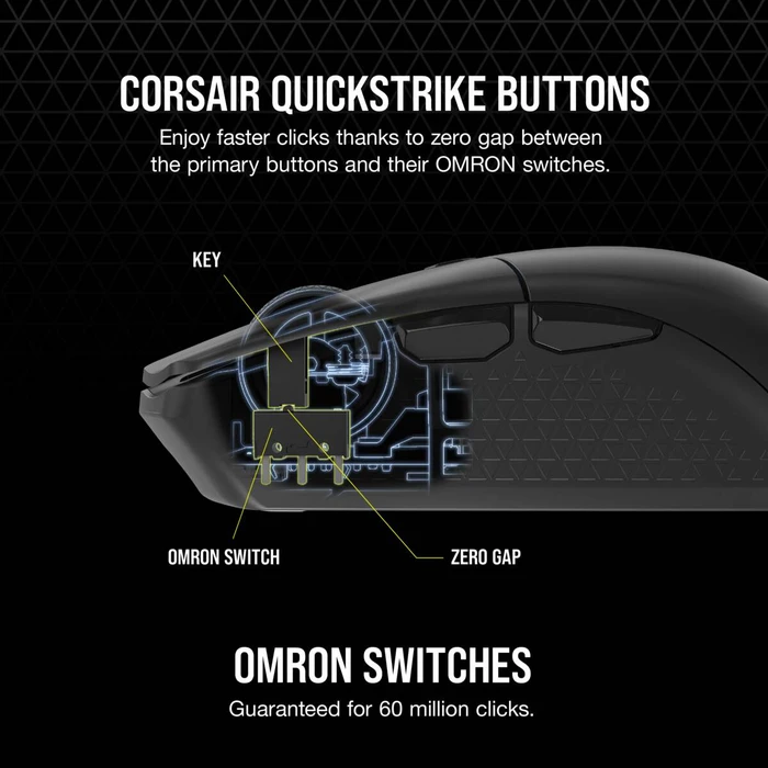 Corsair Gaming Katar Elite Wireless Gaming Mouse, USB/Bluetooth