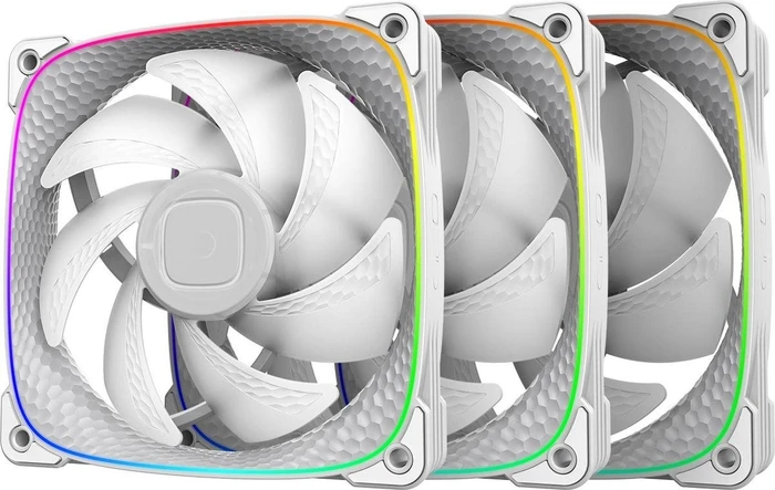 Geometric Future Squama 2503W, weiß, 120mm, 3er-Pack