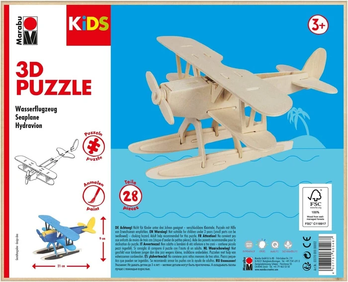 Marabu Kids - 3D Puzzle Wasserflugzeug